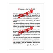 Chiropractic oath picture portrait white background