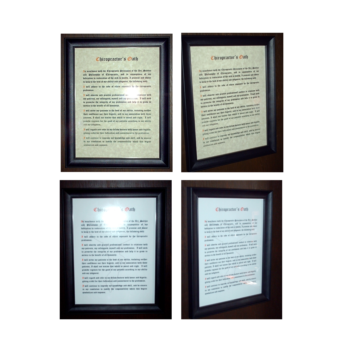 Chiropractic Oath Framed Print