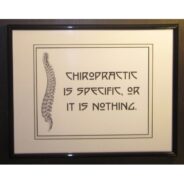 Chiropractic framed picture wall art